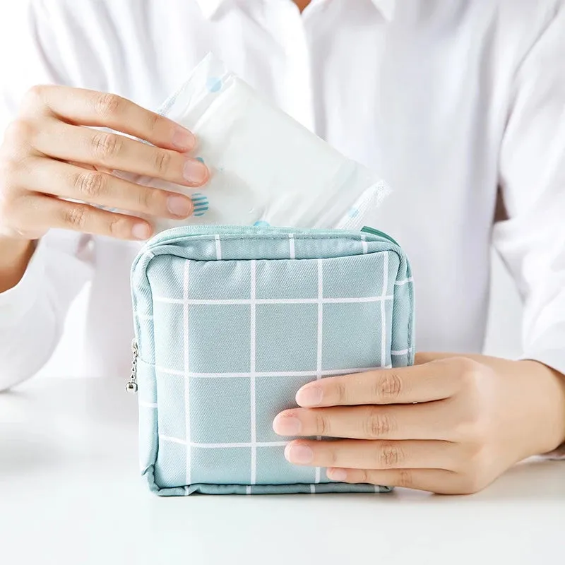 Women Cosmetic Case Travel Organizer Sanitary Pads Toiletry Bags