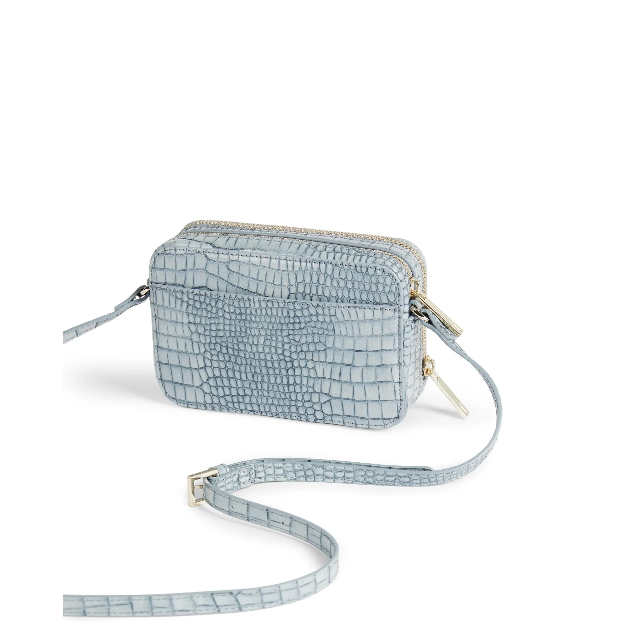 Women Stina-Double Zip Mini Camera Bag - Pl-Blue