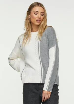 Women's Cable Trim Sweater