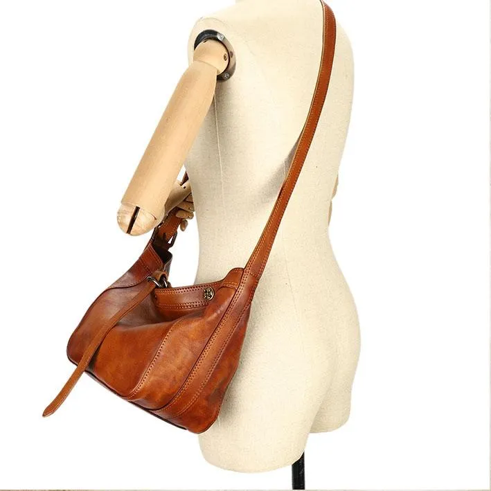 Women's Genuine Leather Handbags Over The Shoulder Purse For Women