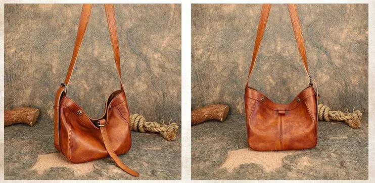 Women's Genuine Leather Handbags Over The Shoulder Purse For Women