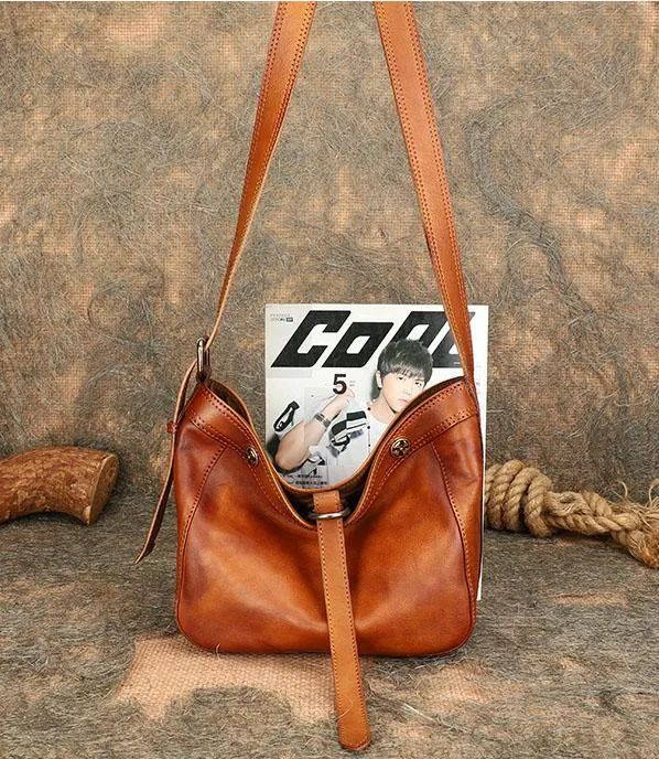 Women's Genuine Leather Handbags Over The Shoulder Purse For Women