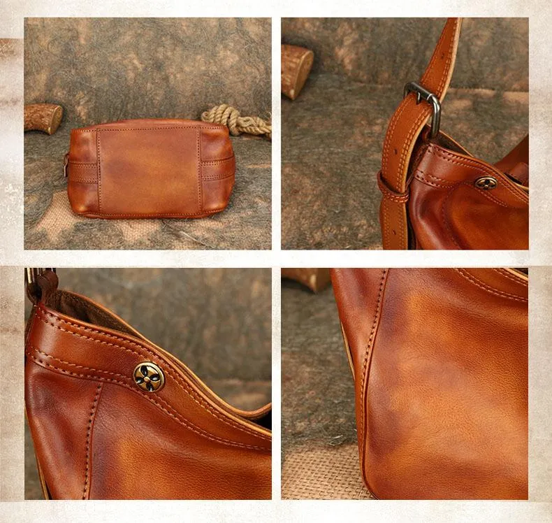 Women's Genuine Leather Handbags Over The Shoulder Purse For Women