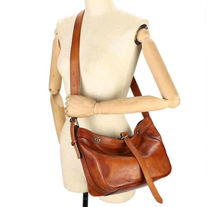 Women's Genuine Leather Handbags Over The Shoulder Purse For Women
