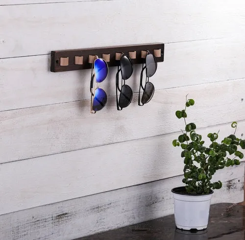 Wood Sunglasses Holder Wall Mounted Sunglass Organizer Husband Gifts