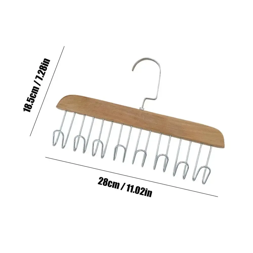 Wooden Wardrobe Wonder: 8-Hook Bra Hanger