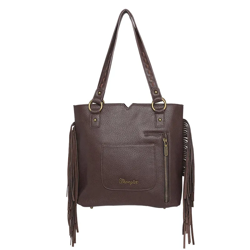 Wrangler Fringe and Studs Concealed Carry Western Tote