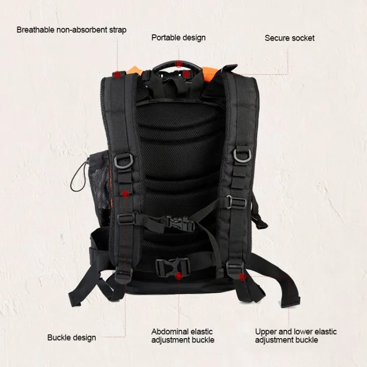 XINDA H-BAG03 30L Outdoor Waterproof Upstream Storage Shoulder Mountaineering Bag(Black)