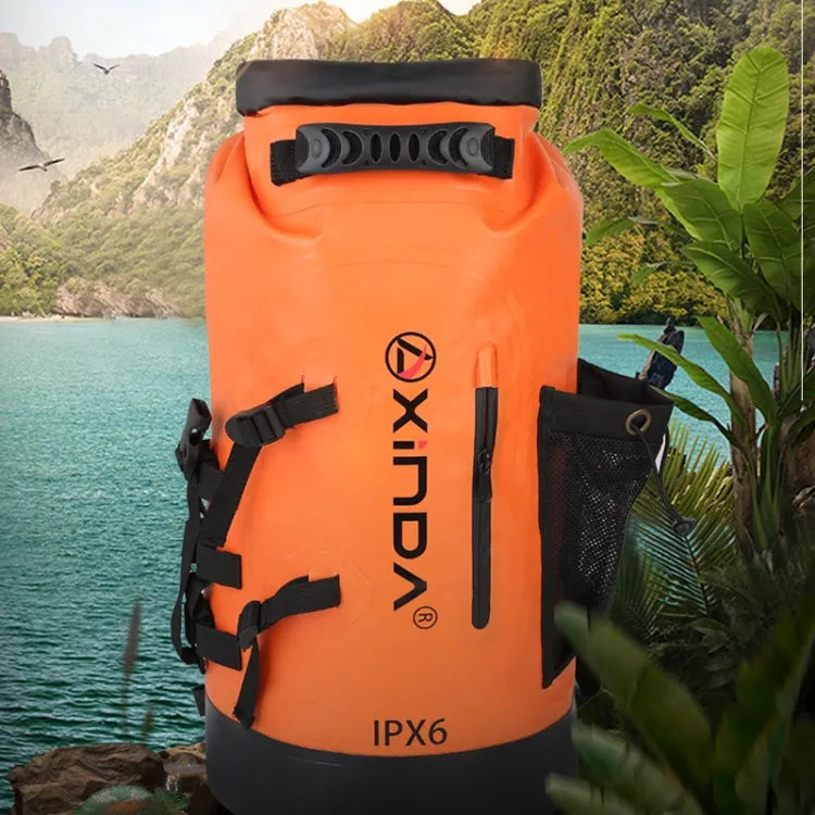 XINDA H-BAG03 30L Outdoor Waterproof Upstream Storage Shoulder Mountaineering Bag(Black)