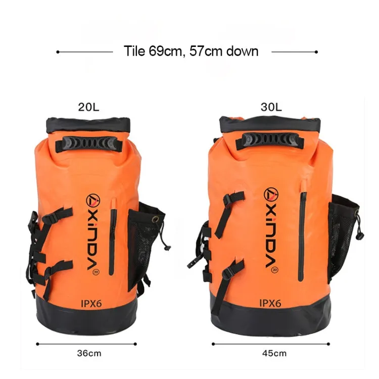 XINDA H-BAG03 30L Outdoor Waterproof Upstream Storage Shoulder Mountaineering Bag(Black)