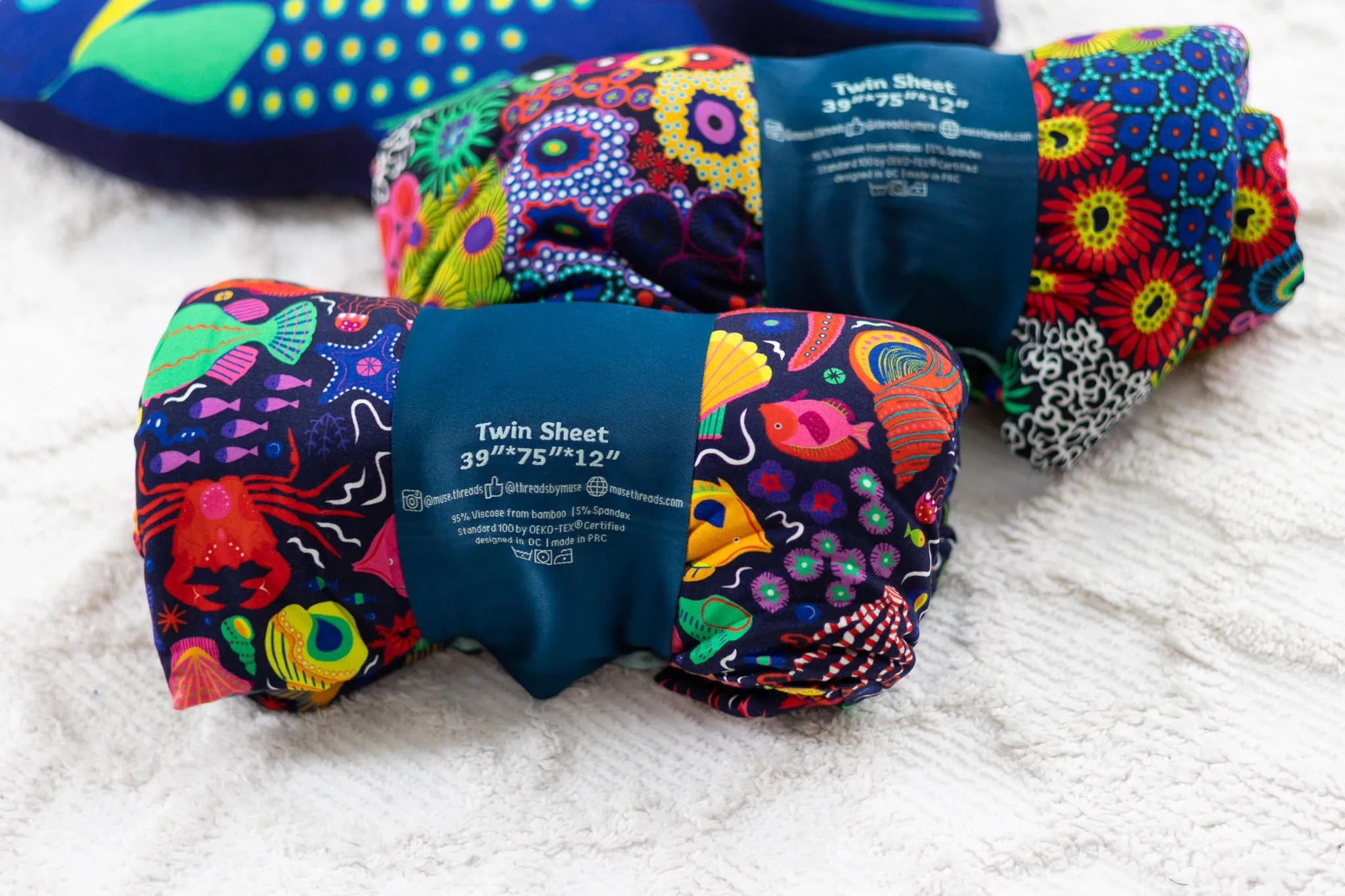 Zoanthid Garden Twin Fitted Sheet
