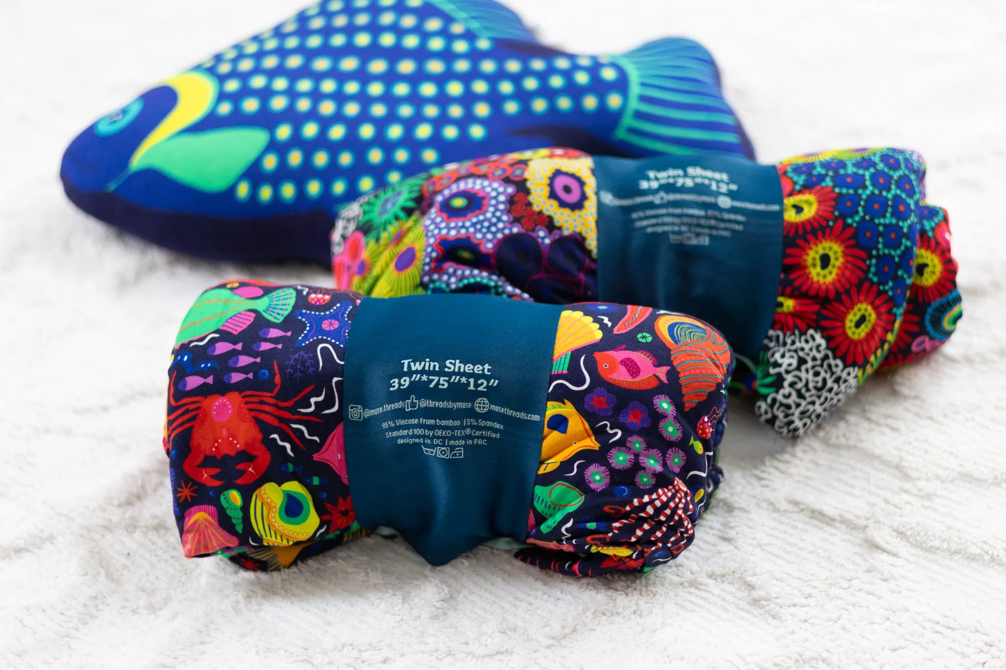 Zoanthid Garden Twin Fitted Sheet